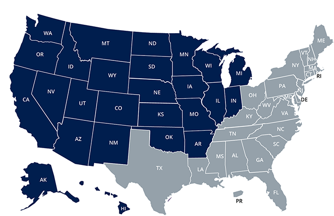 representative coverage map